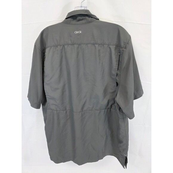 Game Guard Shirt Mens L Gray Button Up Camp Fishing Hunting Vented GG - Picture 2 of 15